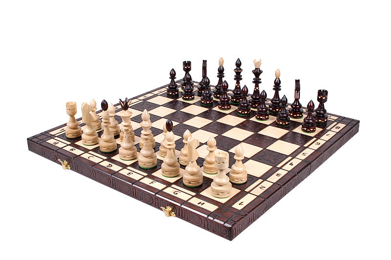 Jeu d'd'échecs INDIEN en bois de charme, de grande taille (54 x 54cm) - Ensemble Complet - Jeu d'd'échecs INDIEN en bois de charme, de grande taille (54 x 54cm) - Ensemble Complet