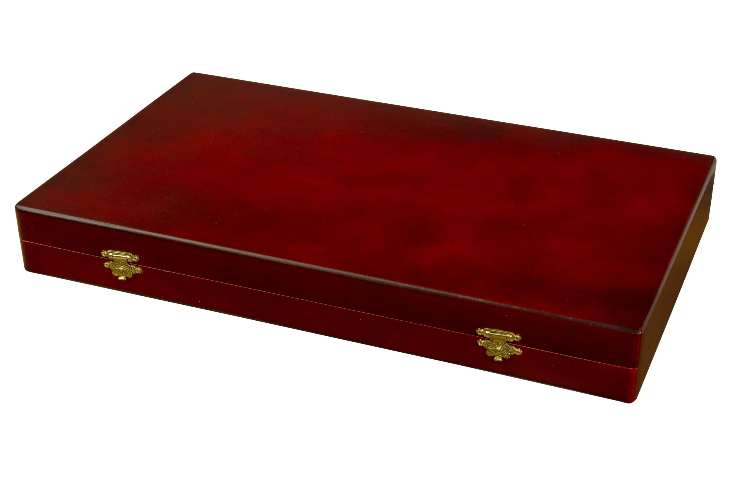 Jeu de Backgammon en bois teinté - de grande taille (48x28cm) - L'ensemble complet - b3d7f51e0f44d990aa450f0fea316aa3