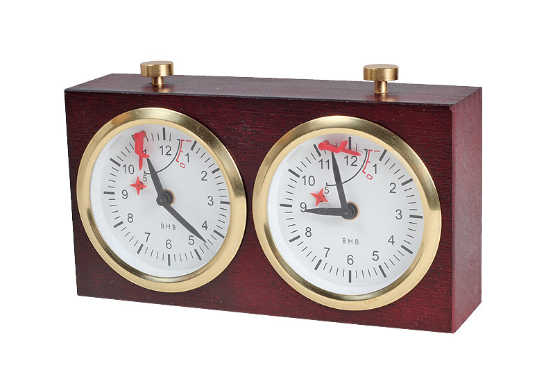 Pendule BHB en bois foncé de grande taille sans support - Pendule traditionnelle mécanique - db9b8ea5865fabaf2ca469de12d0725e