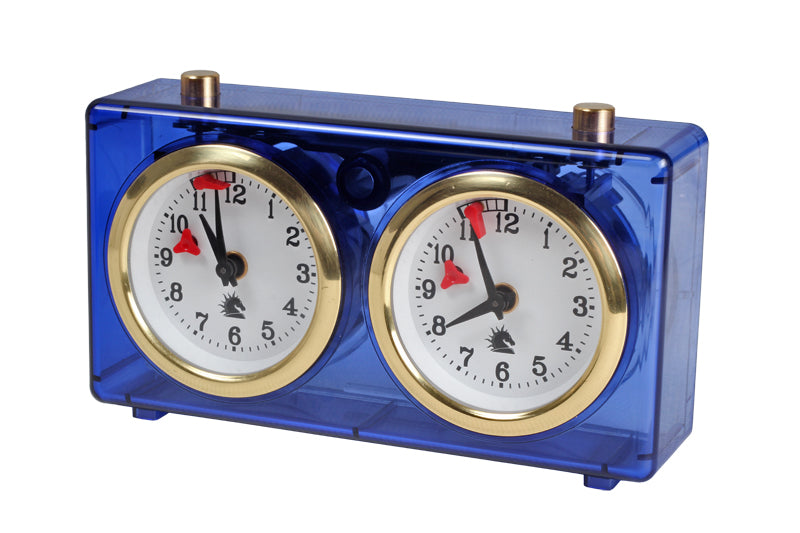 Pendule BHB de tournoi, boîtier en plastique bleu transparent, de petite taille - Pendule traditionnelle mécanique - b53741ed0e73ac6fddc3b1d83f3efe09