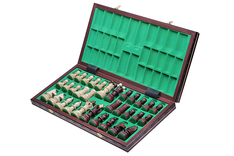 Jeu d'échecs AMBASSADEUR en bois de charme, de grande taille (55 x 55cm) - Ensemble Complet - a32b1c8fb99195300f0181c3c1686c2f