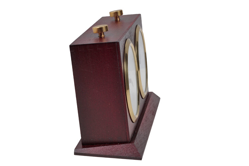 Pendule BHB en bois foncé de grande taille avec un support - Pendule traditionnelle mécanique - Pendule BHB en bois foncé de grande taille avec un support - Pendule traditionnelle mécanique