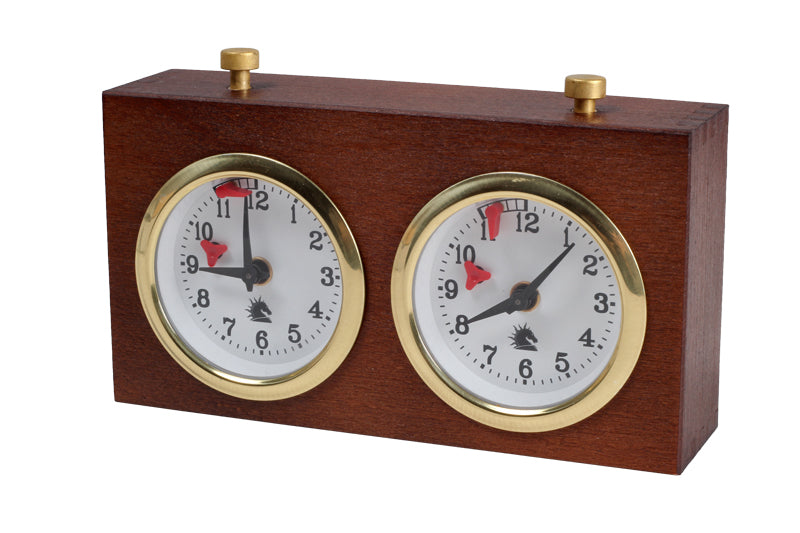 Pendule BHB en bois foncé de petite taille sans support - Pendule traditionnelle mécanique - Pendule BHB en bois foncé de petite taille sans support - Pendule traditionnelle mécanique