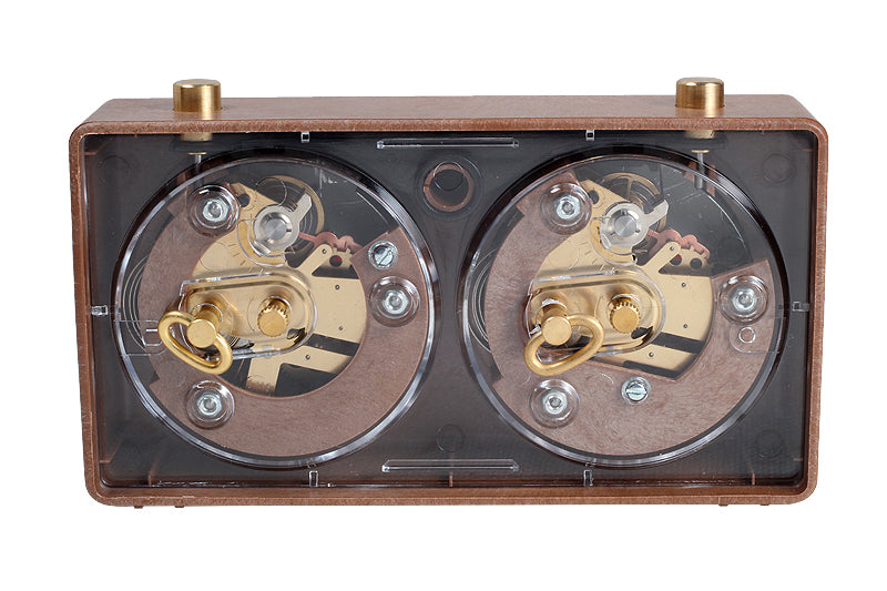 Pendule BHB de tournoi, boîtier en plastique marron, de petite taille - Pendule traditionnelle mécanique - c6fb8b67f55497f03f4612ff11337a98