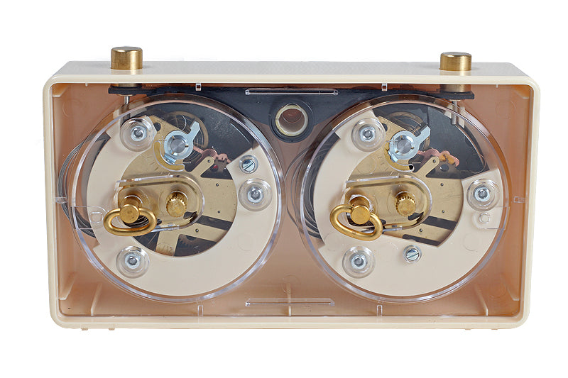 Pendule BHB de tournoi, boîtier en plastique de couleur crème, de petite taille - Pendule traditionnelle mécanique - Pendule BHB de tournoi, boîtier en plastique de couleur crème, de petite taille - Pendule traditionnelle mécanique