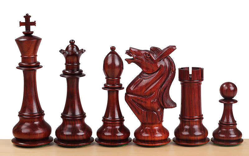 Pièces d'échecs NAPOLEON Redwood en bois de padouk et de buis - Taille 6,00'' - 81495060f2d6da56e2193ead4fade826