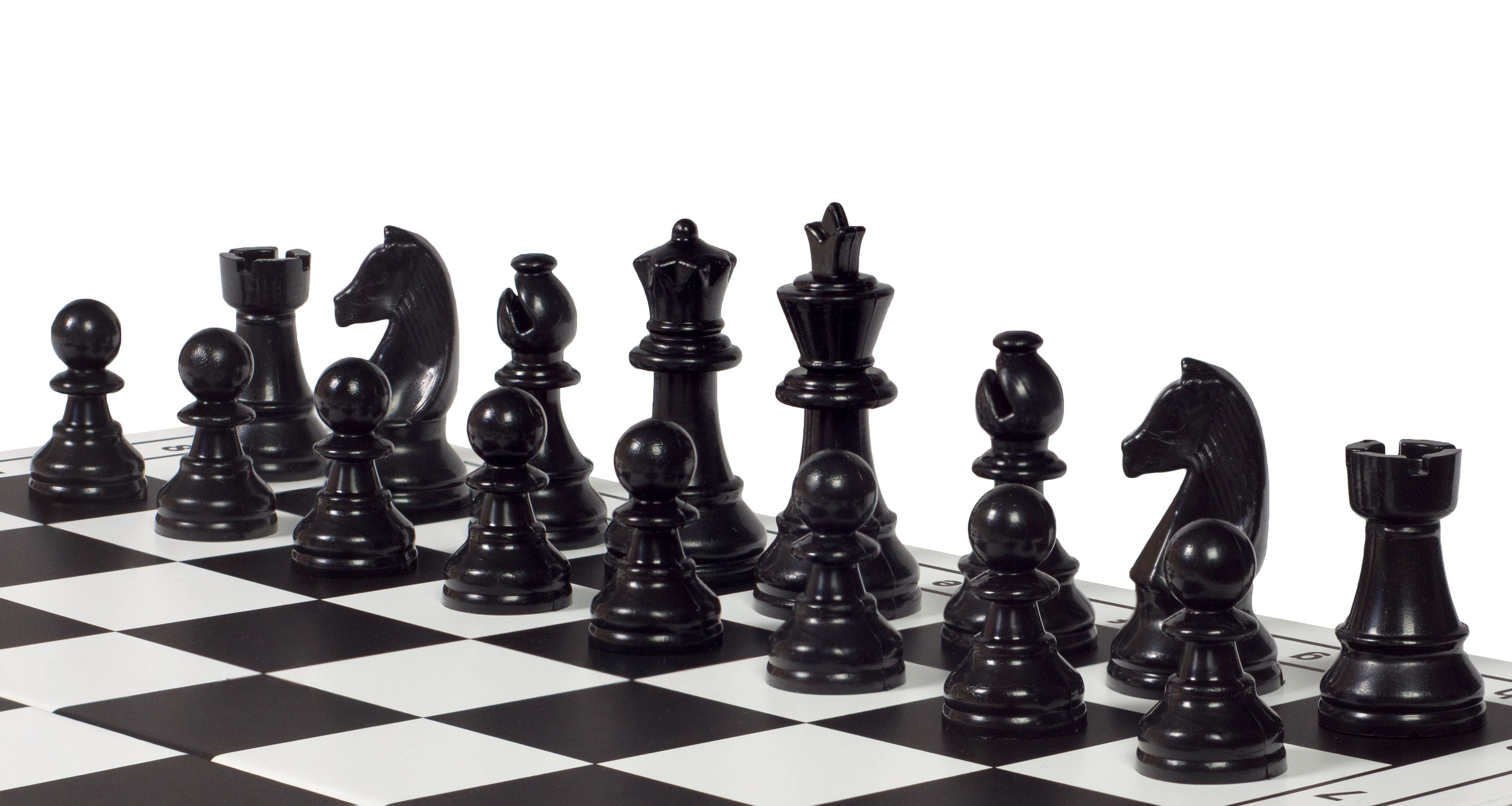 Figurines d'échecs Staunton n° 3, en plastique (roi 65 mm) - b89d3e9d6b9e74bdaba1d9375d0181d3