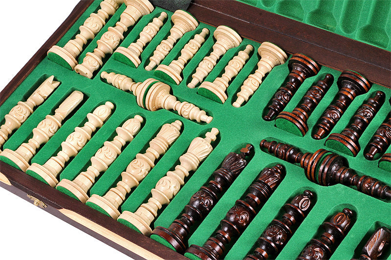 Jeu d'Echecs GALANT en bois bois de charme, de grande taille (57 x 57cm) - Ensemble Complet - Jeu d'Echecs GALANT en bois bois de charme, de grande taille (57 x 57cm) - Ensemble Complet