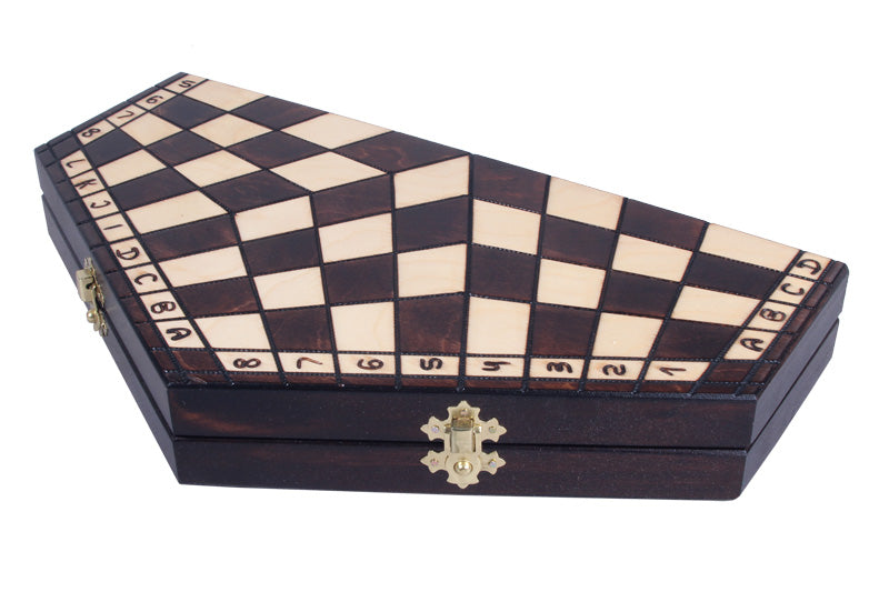 Jeu d'échecs en bois YALTA 3 Joueurs de taille moyenne (40 x 35 cm) - 9a33bb46e7425301eac24cadc9c66276