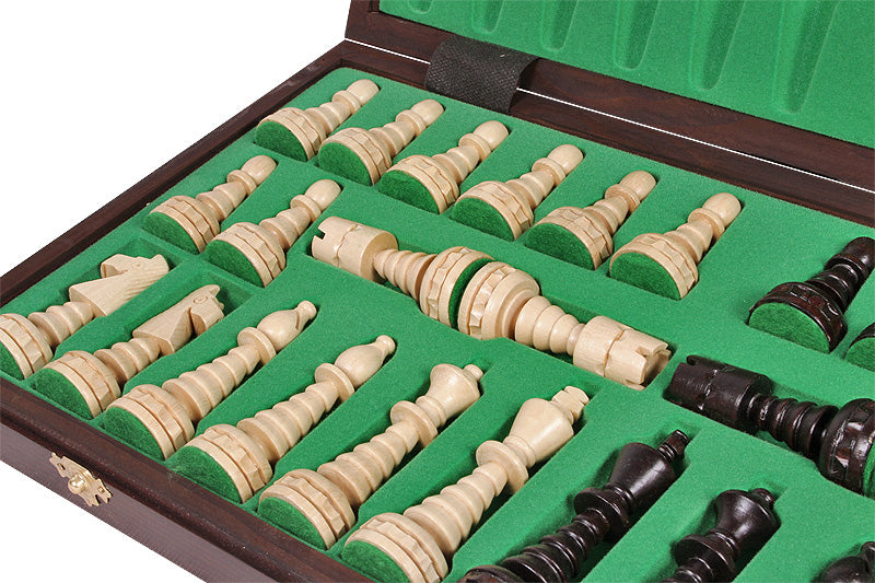Jeu d'Echecs du SAPIN DE NOËL en bois de charme, de grande taille (48 x 48 cm) - Ensemble complet - Jeu d'Echecs du SAPIN DE NOËL en bois de charme, de grande taille (48 x 48 cm) - Ensemble complet