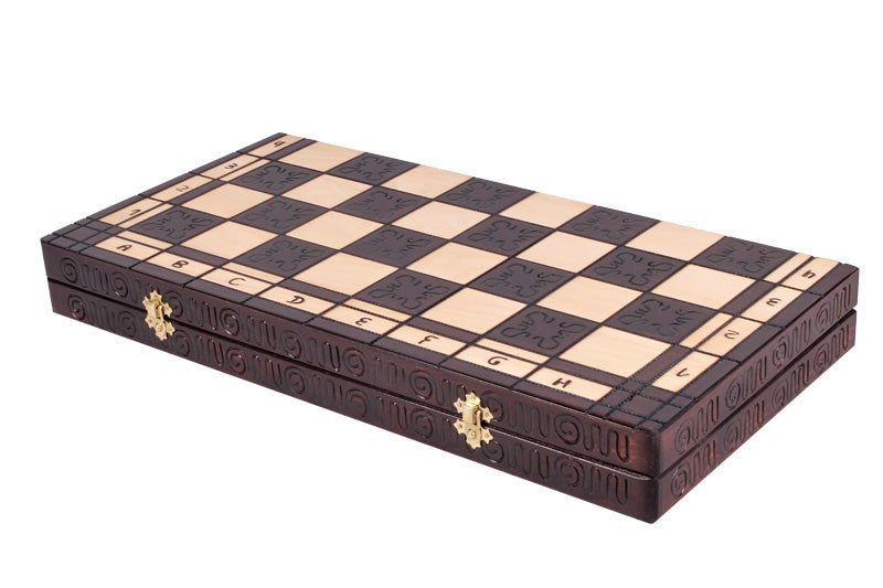 Jeu d'Echecs ROMAIN en bois de hêtre, de grande taille (55 x 55cm) - Ensemble Complet - 2b14766fa23dea031cb537771be02612
