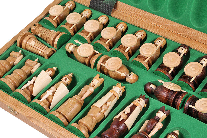 Jeu d'Echecs MAGNAT en bois de chêne, de cerisier sauvage et de sycomore, de grande taille (55 x 55cm) - Ensemble Complet - 4bfd02417153f0b3ecb2127afc7ea4ab