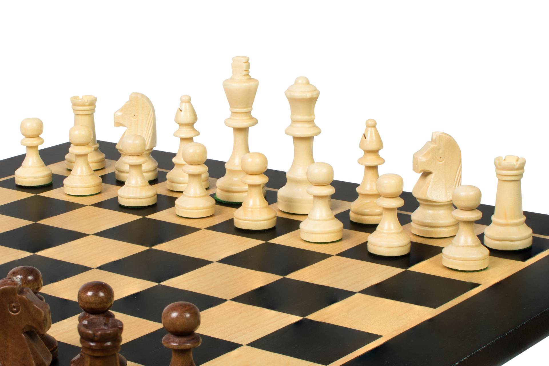 Jeu d'échecs de tournoi No. 4 - échiquier de 40 mm + figurines Sunrise Staunton de 78 mm - 2314907b96ef3e20cad7189f3356a6e6