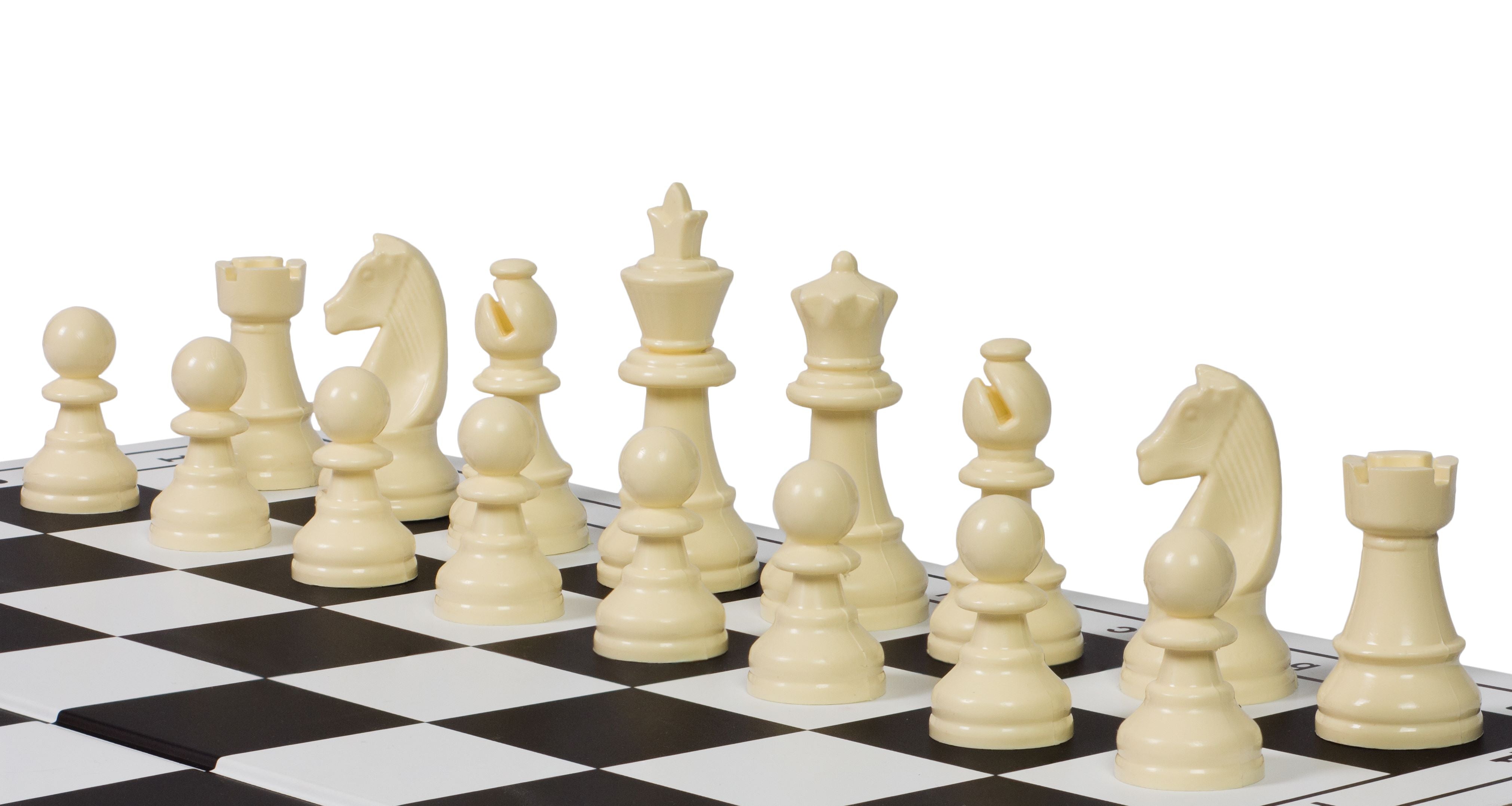 Figurines d'échecs Staunton n° 3, en plastique (roi 65 mm) - 94398e93fcc1d5827819500f77fb62d9