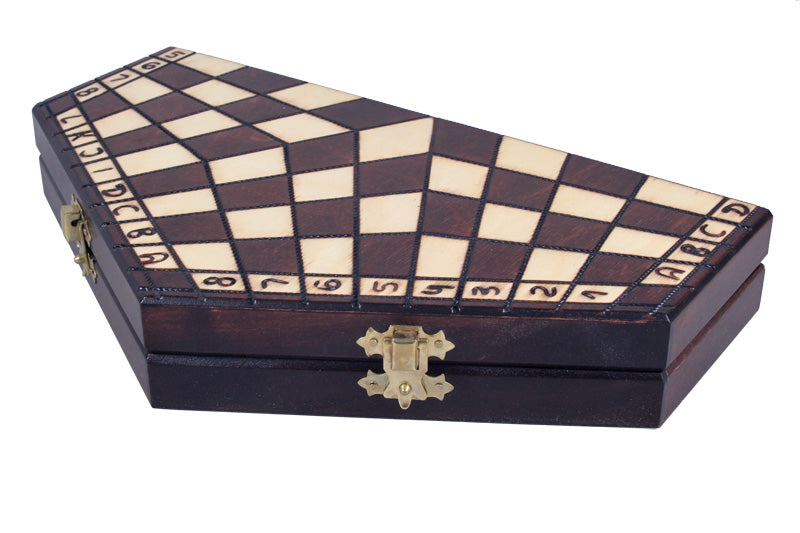 Jeu d'échecs en bois YALTA 3 Joueurs de petite taille (32 x 28 cm) - Jeu d'échecs en bois YALTA 3 Joueurs de petite taille (32 x 28 cm)