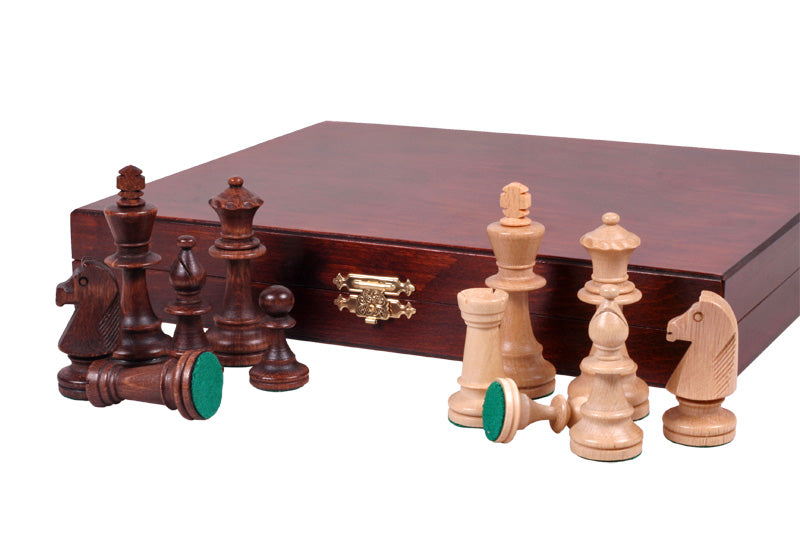 Les pièces d'échecs en bois STAUNTON de taille 5 avec le coffret luxe en bois - 6c80c6bb3eb1878a5fe30175d4069f0a