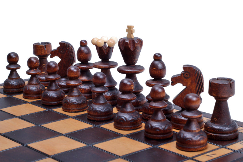 Jeu d'échecs PERLE en bois de hêtre, de petite taille (29 x 29cm) - Ensemble Complet - a93953795051b506d7ce0a9242b0aad1