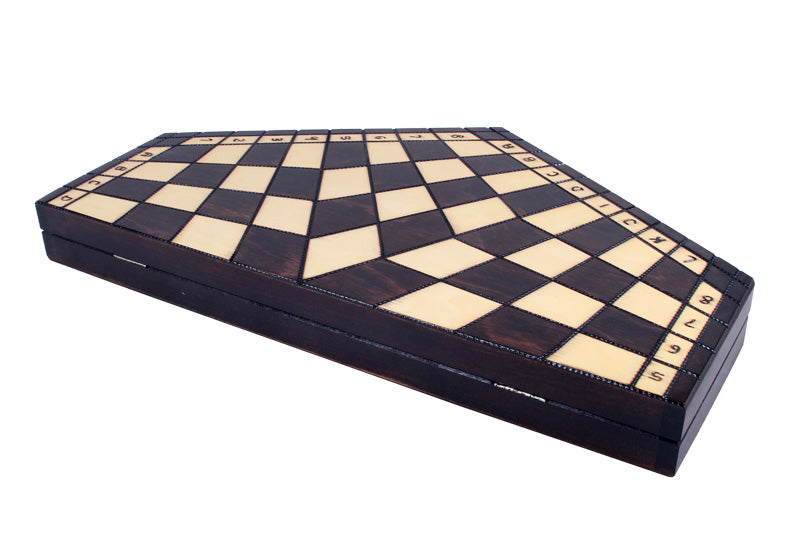 Jeu d'échecs en bois YALTA 3 Joueurs de grande taille (54 x 47 cm) - Jeu d'échecs en bois YALTA 3 Joueurs de grande taille (54 x 47 cm)