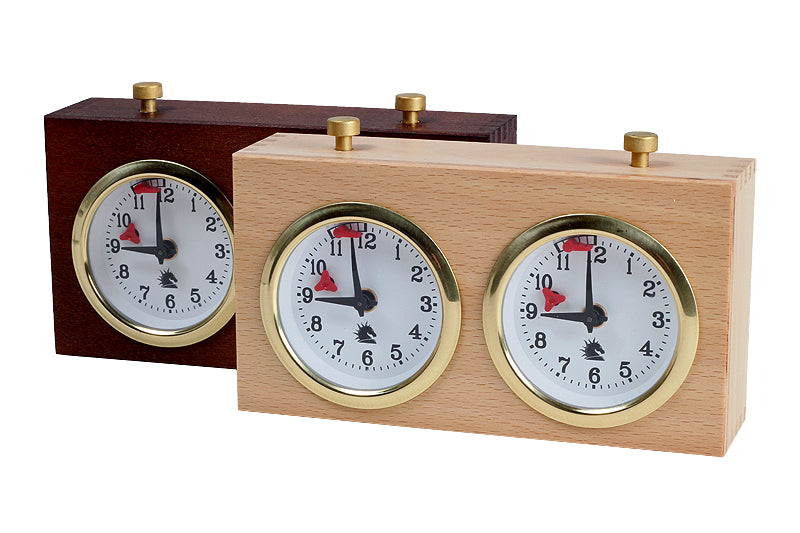 Pendule BHB en bois foncé de petite taille sans support - Pendule traditionnelle mécanique - Pendule BHB en bois foncé de petite taille sans support - Pendule traditionnelle mécanique
