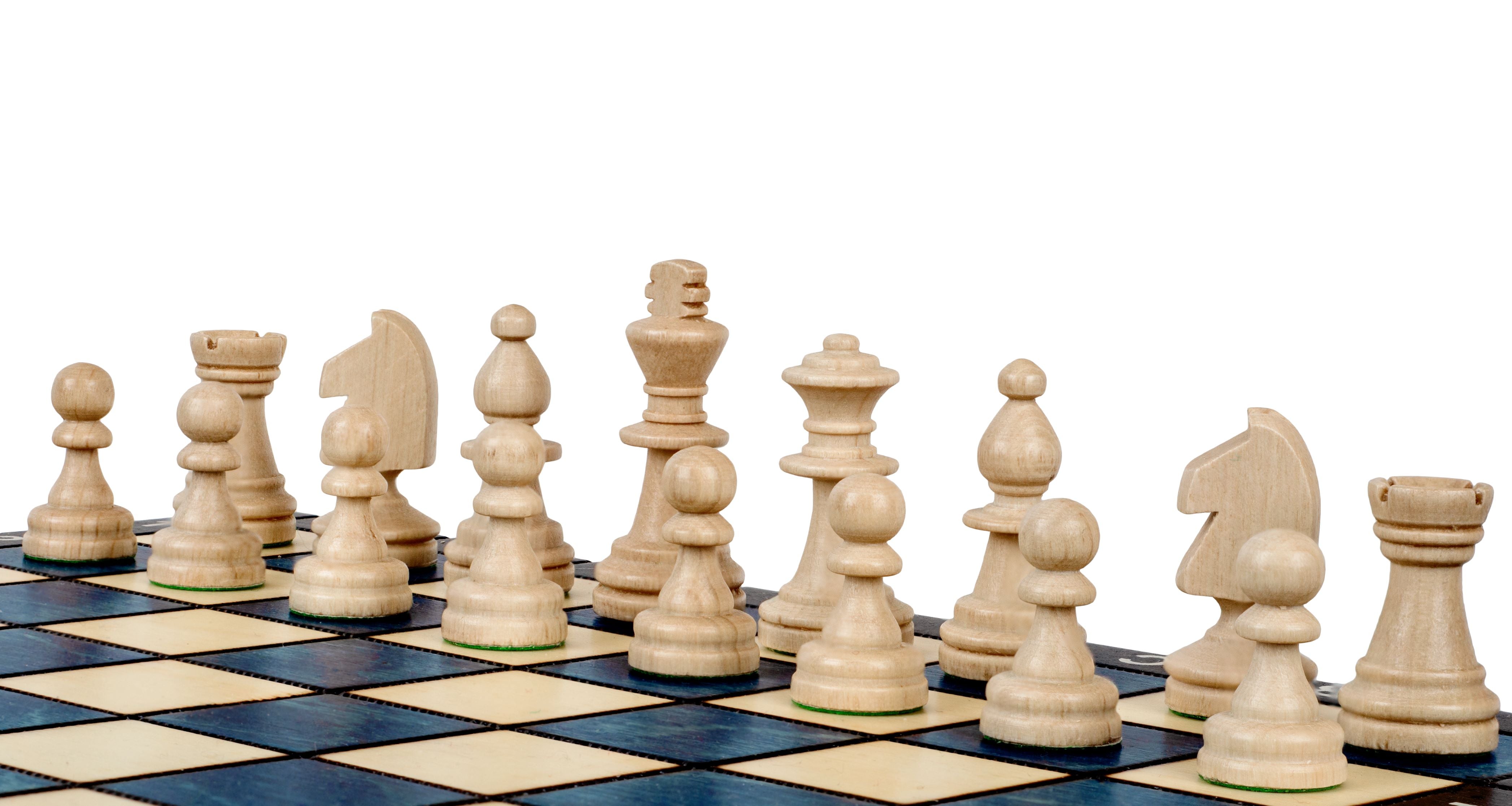 ÉCHECS D'ÉCHECS MAGNÉTIQUE EN BOIS - BLEU - 1fe52158c7a7aa7a9ba7777bbc71d308