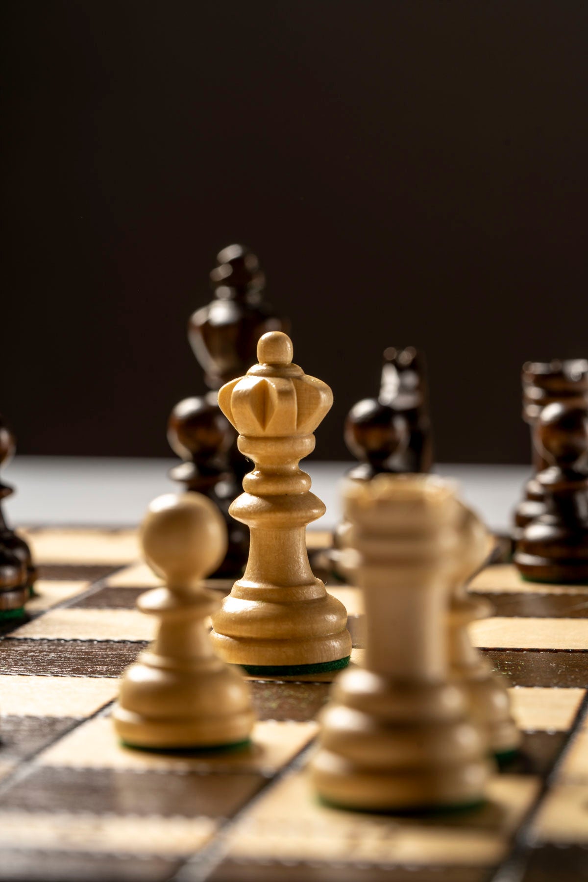 Jeu d'échecs OLYMPIQUE en bois de charme, de taille moyenne (35 x 35m) - Ensemble Complet - c05abcc827ae373865401831743f6d11