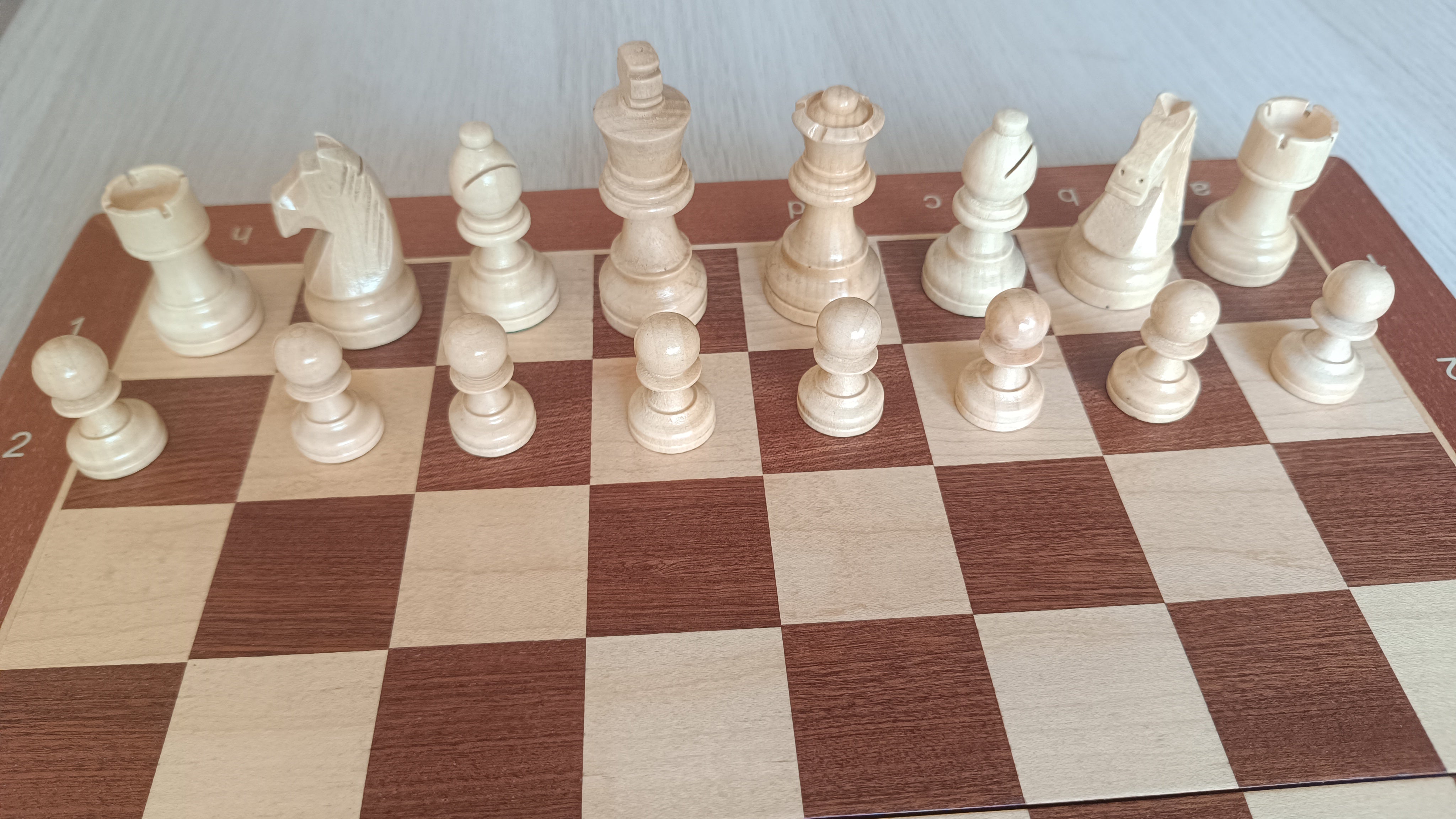 Échecs magnétiques en bois + dames en bois (38 x 38 cm) - Échecs magnétiques en bois + dames en bois (38 x 38 cm)