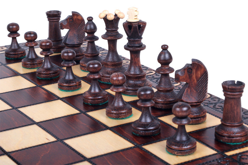 Jeu d'échecs SENATEUR en bois de charme, de taille moyenne (41 x 41cm) - Ensemble Complet - d762a71de6c66e58556ae2d9992998ff