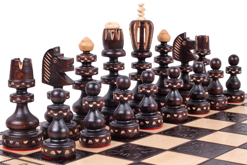 Jeu d'Echecs ROMAIN en bois de hêtre, de grande taille (55 x 55cm) - Ensemble Complet - b81c0d5f1672c5a4883e0d849b1ee5fb