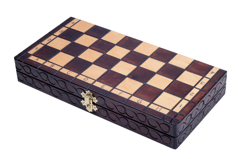 Jeu d'échecs PERLE en bois de hêtre, de petite taille (29 x 29cm) - Ensemble Complet - 8dedeaa2f6a4721d95baf58f58e7f69a
