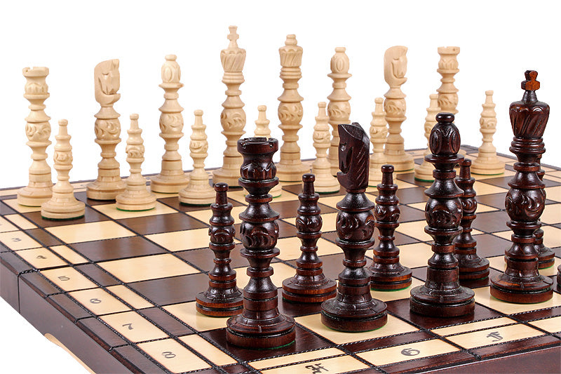 Jeu d'Echecs GALANT en bois bois de charme, de grande taille (57 x 57cm) - Ensemble Complet - aeb0fa7ffa55d45ef9c934ec34e0f881