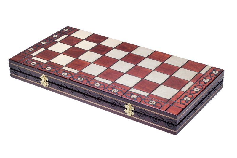 Jeu d'échecs AMBASSADEUR en bois de charme, de grande taille (55 x 55cm) - Ensemble Complet - b0d9ebec2533d57f4413e8688cb40a49