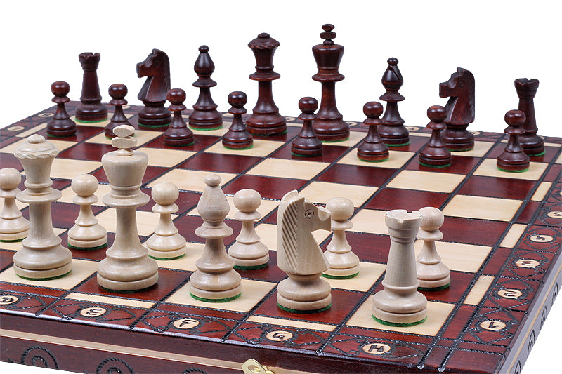 Jeu d'échecs CONSUL en bois de charme, de grande taille (48 x 48cm) - Ensemble Complet - 5691f0faa2a336592fdaa5f7c841190c