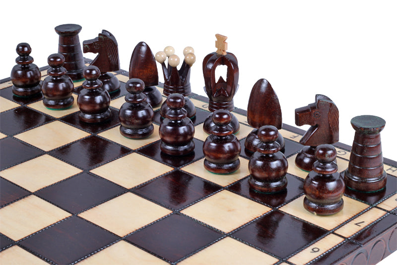 Jeu d'Echecs ROYAL en bois de charme, de grande taille (44 x 44cm) - Ensemble Complet - 157a7f7ec156e25b4fd44648e45d67f4