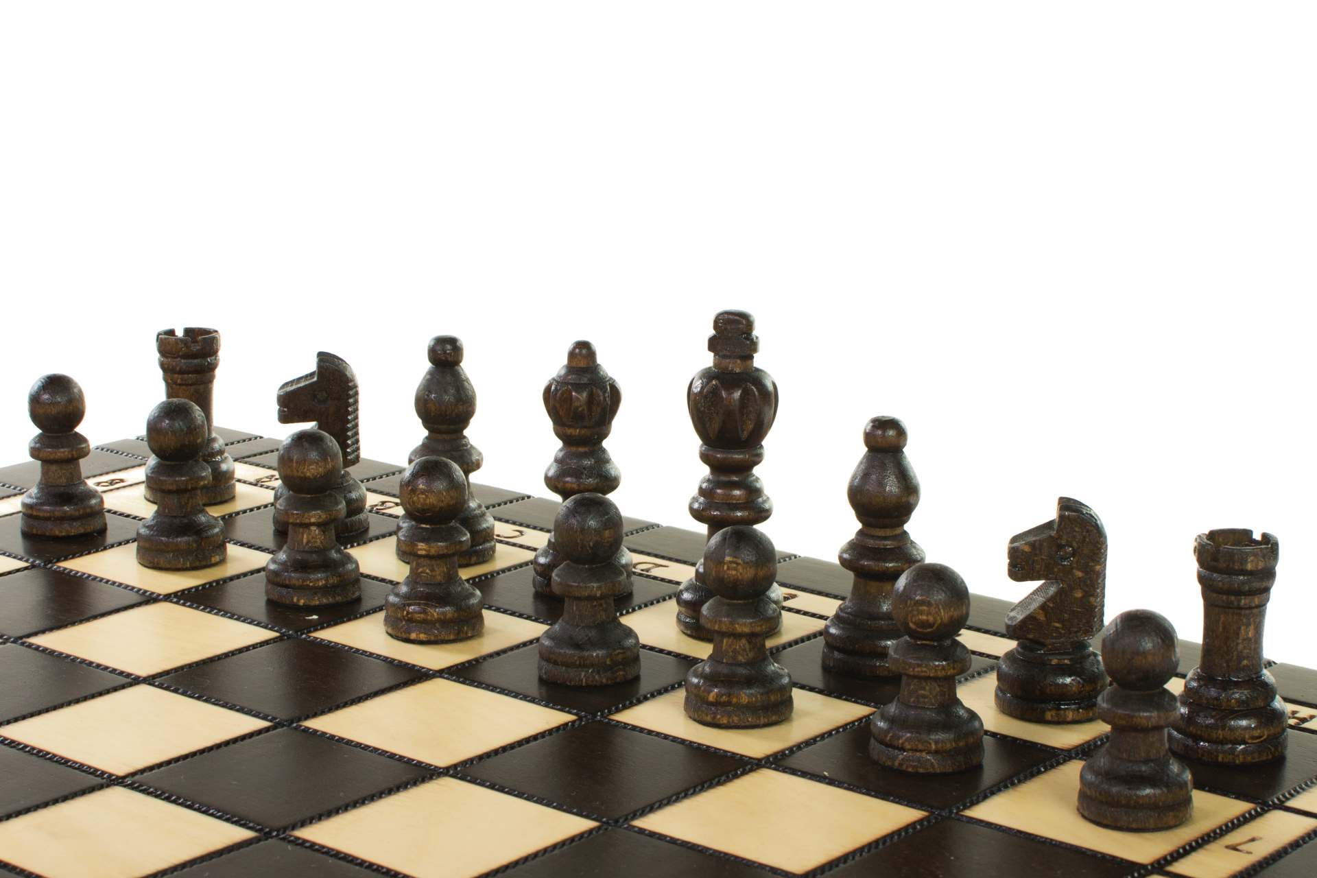 Jeu d'Echecs + Dames + Backgammon en bois de charme, de grande taille (40 x 40cm) - Ensemble comprenant trois jeux pour deux joueurs - 0d0ac4117c83fd4d43fa3d3c07671177