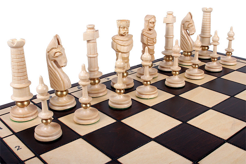 Jeu d'échecs sculpté de grande taille ROYAL LUX (65 x 65 cm) - Jeu d'échecs sculpté de grande taille ROYAL LUX (65 x 65 cm)