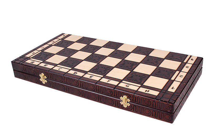 Jeu d'd'échecs INDIEN en bois de charme, de grande taille (54 x 54cm) - Ensemble Complet - 4e2d73ae7b686c4efbee41fbbd7c47e4