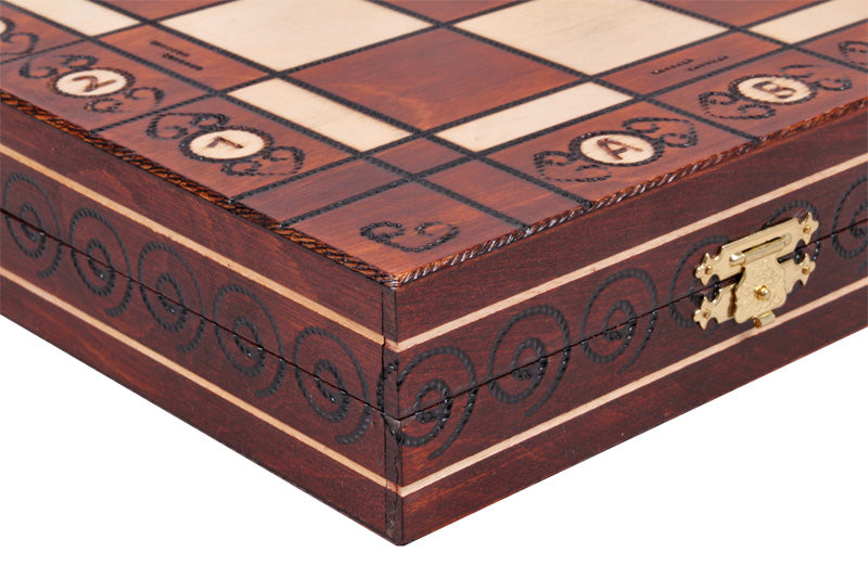 Jeu d'échecs AMBASSADEUR en bois de charme, de grande taille (54 x 54cm) - Ensemble Complet - 7ab744953d3fee4bc33587a4ae49a3c3