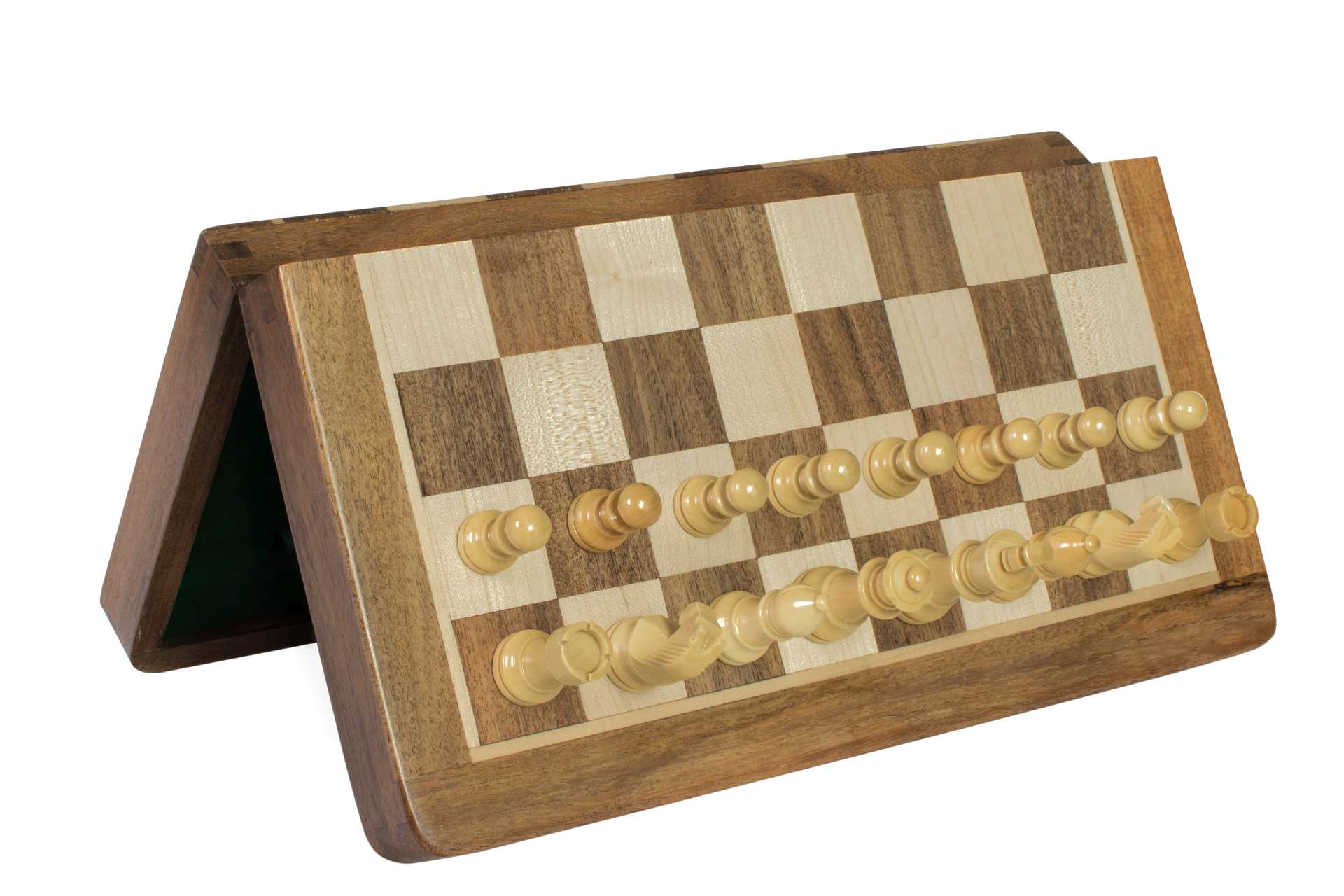 Jeu d'échecs Magnétique Pliant en bois d'acacia et buis de petite taille (30x30cm) - ddd529fa662071b030e9b2d1941adf82