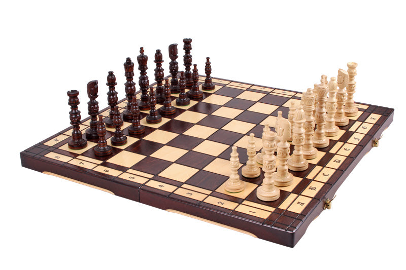 Jeu d'Echecs GALANT en bois bois de charme, de grande taille (57 x 57cm) - Ensemble Complet - ef368c583a26a6abadb04eb3eabb5455