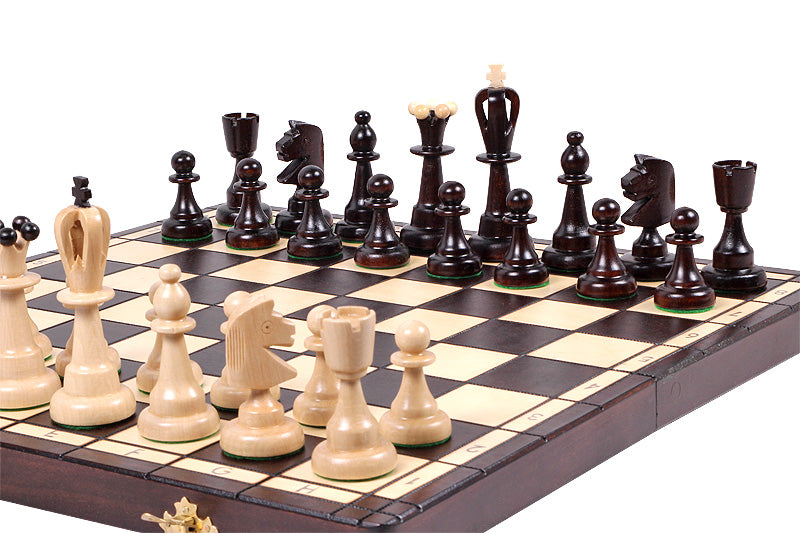 Jeu d'échecs d'AS en bois de charme, de taille moyenne (41 x 41cm) - Ensemble Complet - 81991d9774b9ee8f1891cc86ca7201f8
