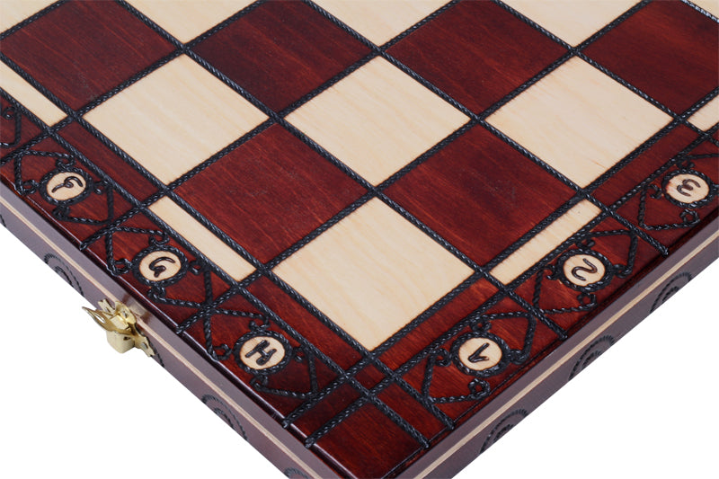 Jeu d'échecs CONSUL en bois de charme, de grande taille (48 x 48cm) - Ensemble Complet - eccac1b0f6c2019c19dcf6c5a8c95fd3