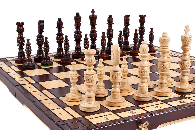 Jeu d'Echecs GALANT en bois bois de charme, de grande taille (57 x 57cm) - Ensemble Complet - bc8f38baa20c7dd5b2ac238e3825f53f
