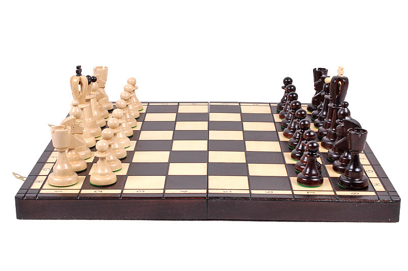 Jeu d'échecs d'AS en bois de charme, de taille moyenne (41 x 41cm) - Ensemble Complet - 3b23f0fb45267596829eccd799147da5
