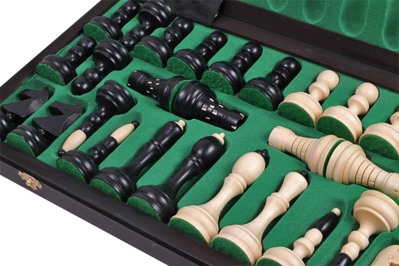Jeu d'échecs CLASSIQUE en bois de charme, de grande taille (50 x 50m) - Ensemble Complet - 5b55c67057cbf58bbc1b1c4de9e9ecc7