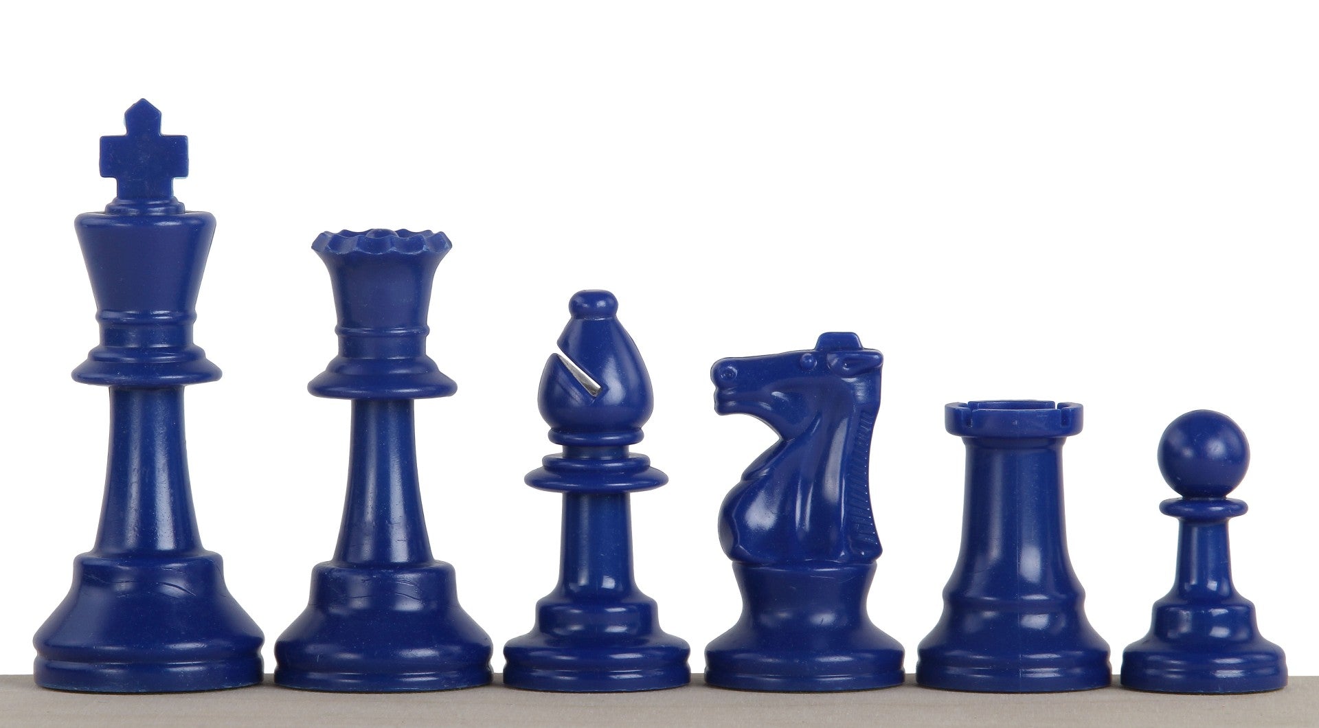 Pièces d'échecs bleues en plastique feutrées de taille 6 - 3fb1af3ad4c994ddd8a8cecf8b880339