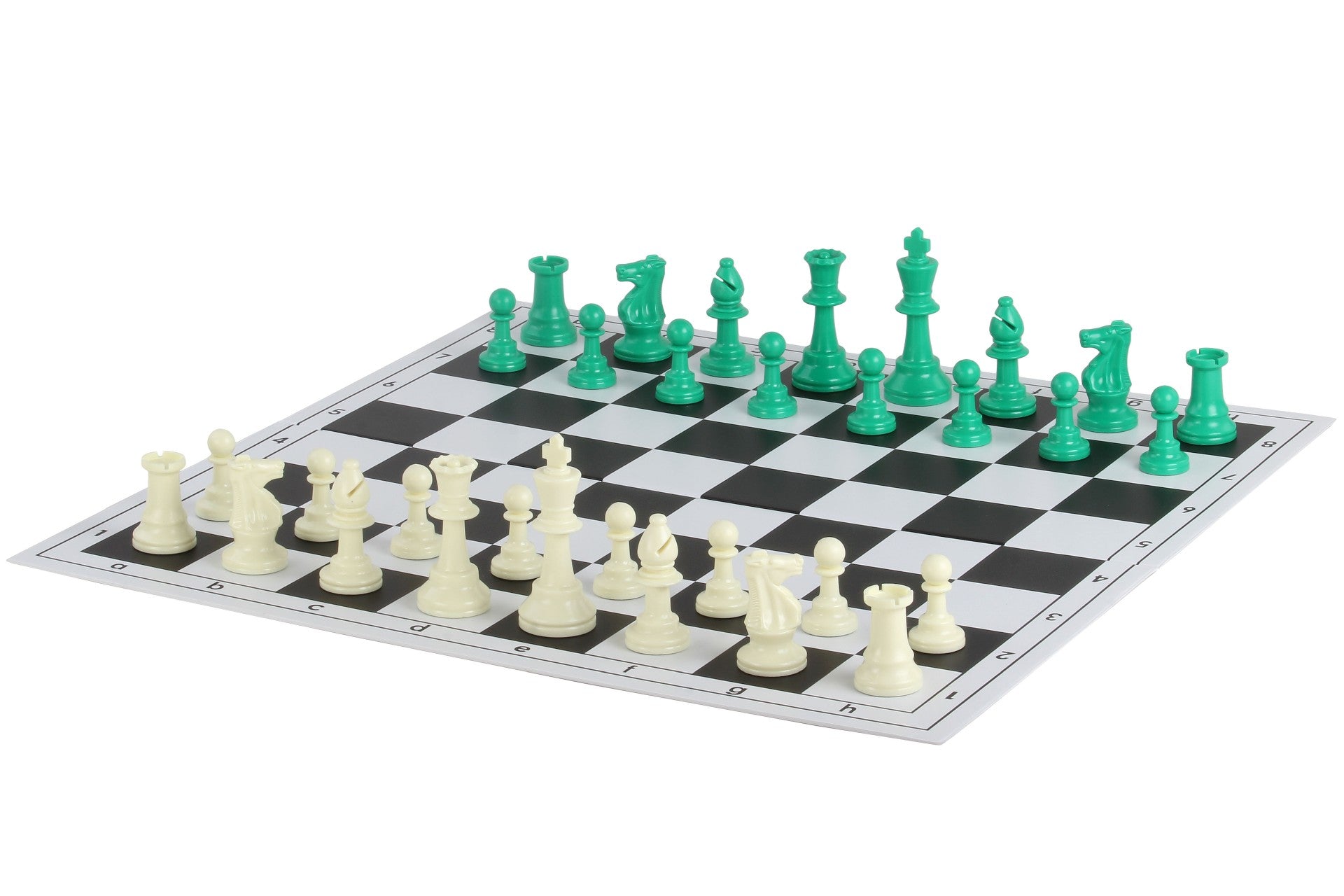 Pièces d'échecs vertes en plastique feutrées de taille 6 - b7356bef4cfa2febe1da852d54a33301