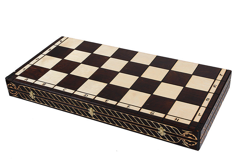 Jeu d'échecs en bois sculpté CESAR LARGE de grande taille (85 x 85 cm) - Jeu d'échecs en bois sculpté CESAR LARGE de grande taille (85 x 85 cm)