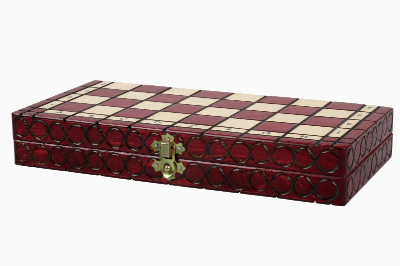 Jeu d'Echecs ROYAL Cherry en bois de charme, de petite taille (29 x 29cm) - Ensemble Complet - 2dbf798ca00b5812c88a00ace87c7d19
