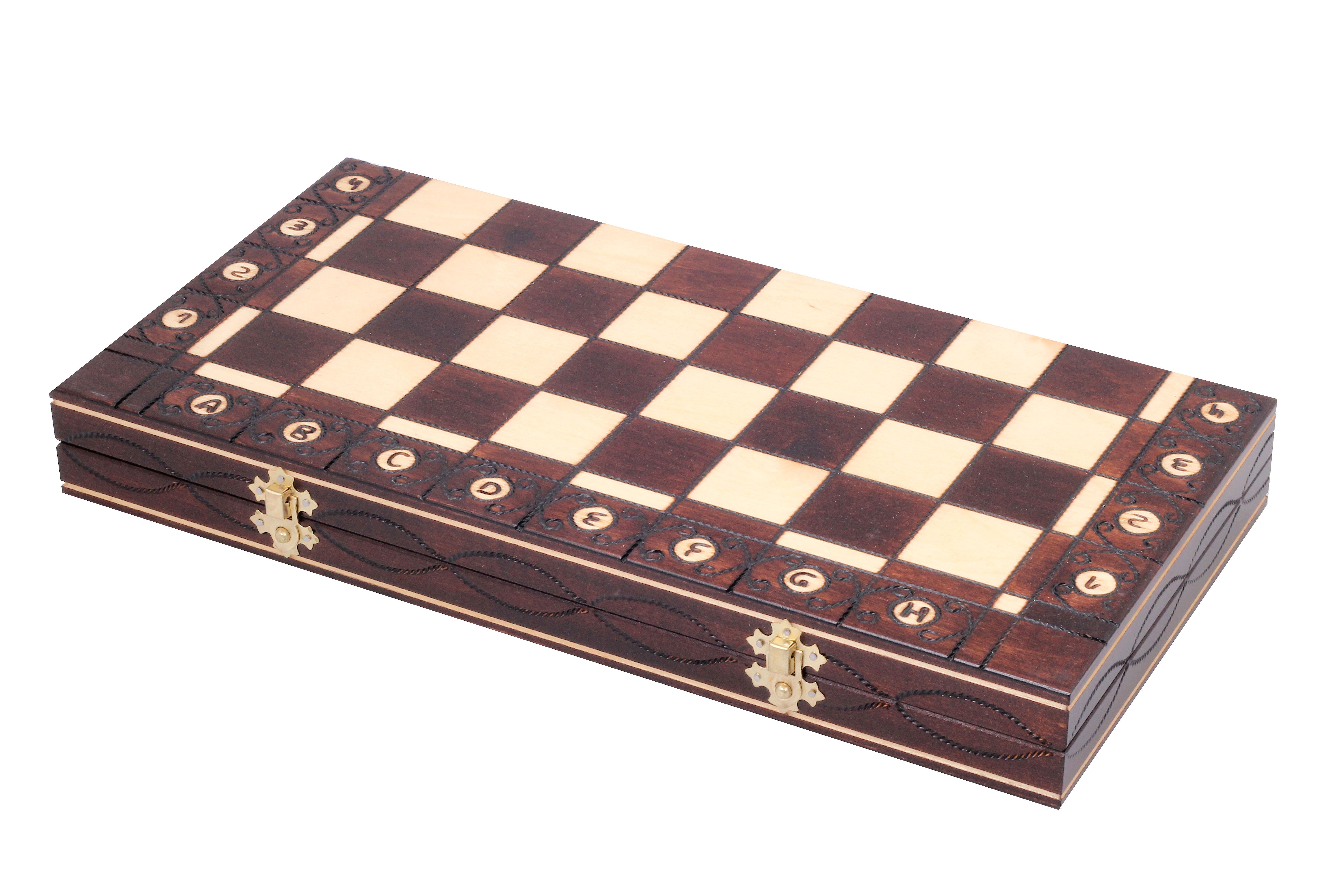 Jeu d'échecs SENATEUR en bois de charme, de taille moyenne (41 x 41cm) - Ensemble Complet d'une nouvelle gamme - 53914a740459c7caa2ec040b9849ff4a