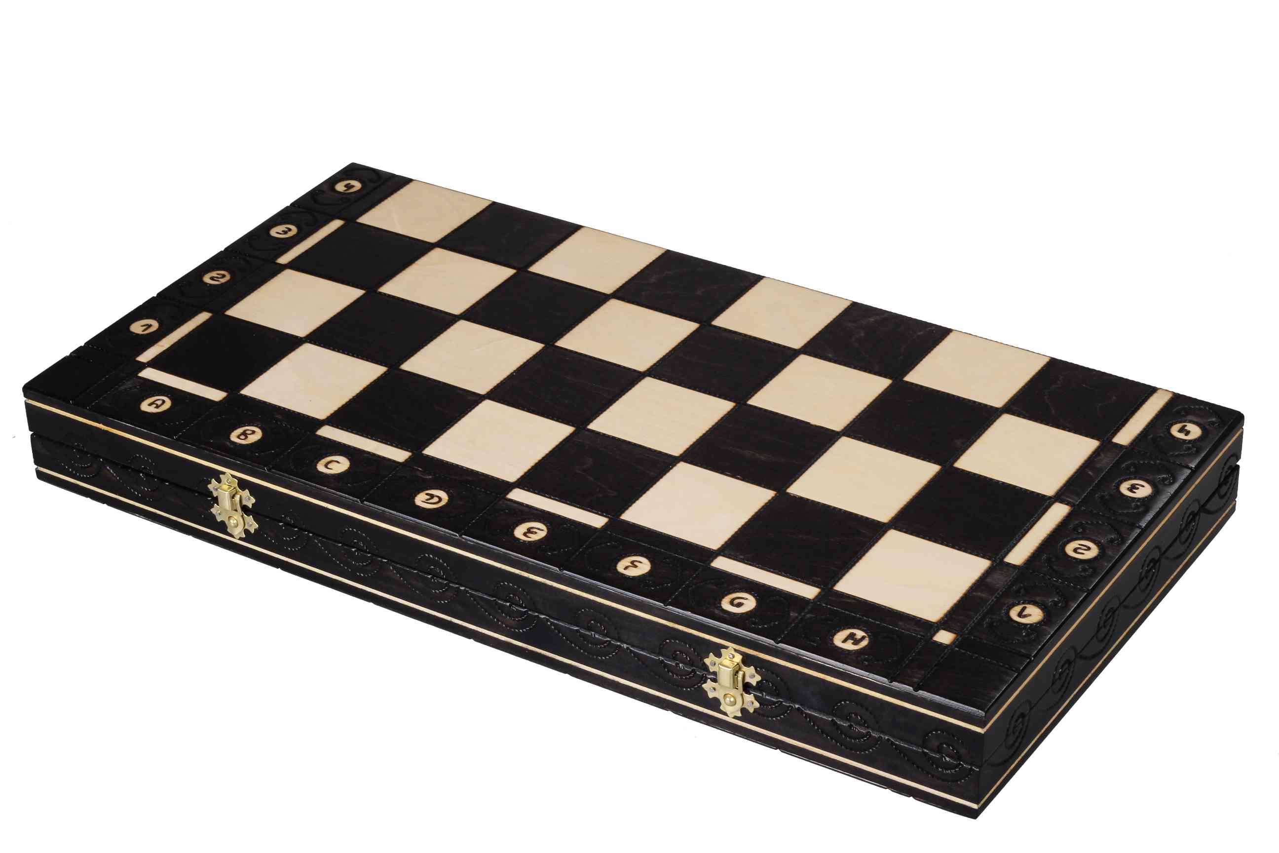 AMBASSADOR Black Échecs New Line (55x55cm) couleur noir - l'Ensemble complet - 33a07fd120e1a33c9b88eb7734f3a2d3